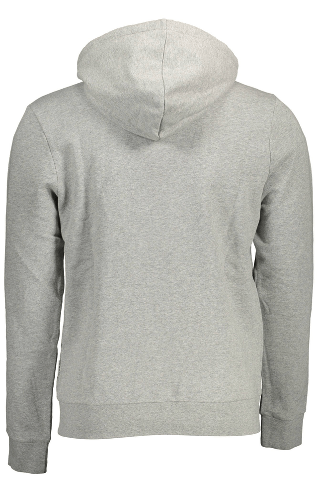 1558NAPAPIJRI FELPA CON ZIP UOMO GRIGIO