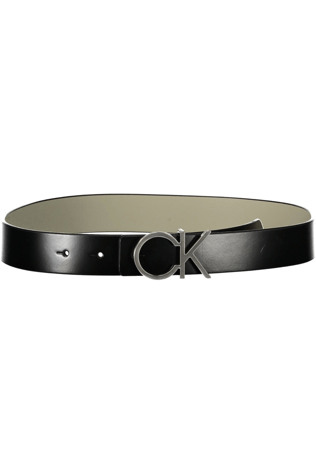 7320CALVIN KLEIN CINTURA IN PELLE DONNA NERO