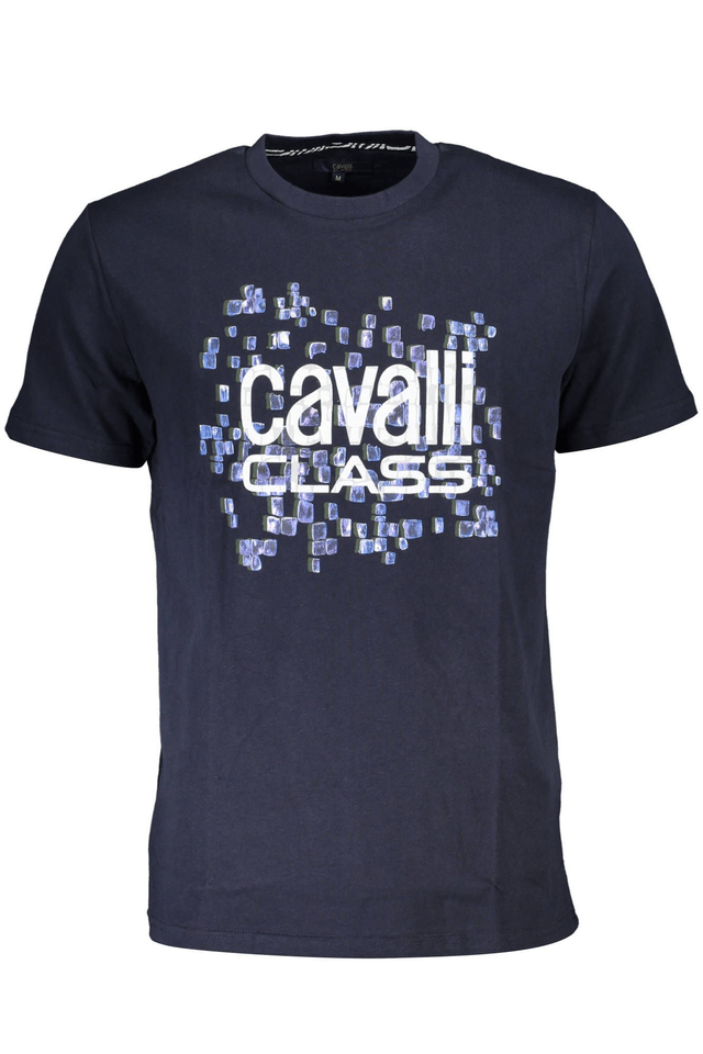 4542CAVALLI CLASS T-SHIRT MANICHE CORTE UOMO BLU