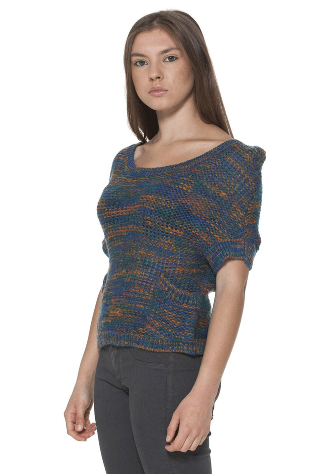 351GINGER MAGLIONE DONNA BLU