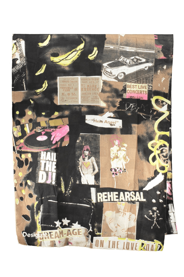 5552DESIGUAL FOULARD DONNA NERO