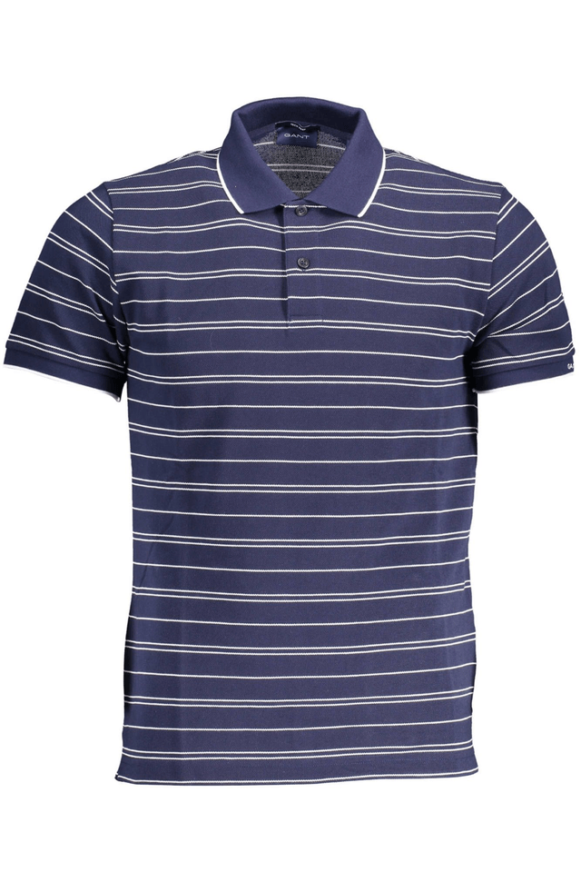 856GANT POLO MANICHE CORTE UOMO BLU