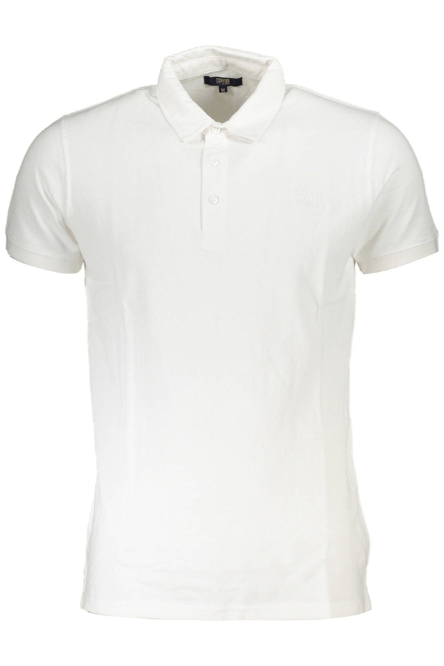 4567CAVALLI CLASS POLO MANICHE CORTE UOMO BIANCO