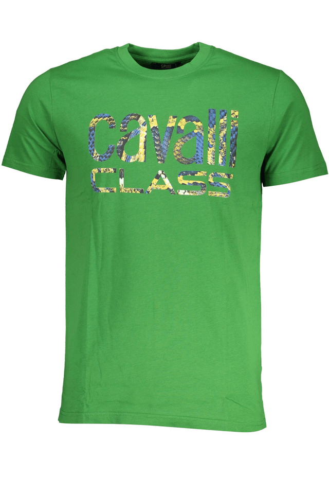 7826CAVALLI CLASS T-SHIRT MANICHE CORTE UOMO VERDE