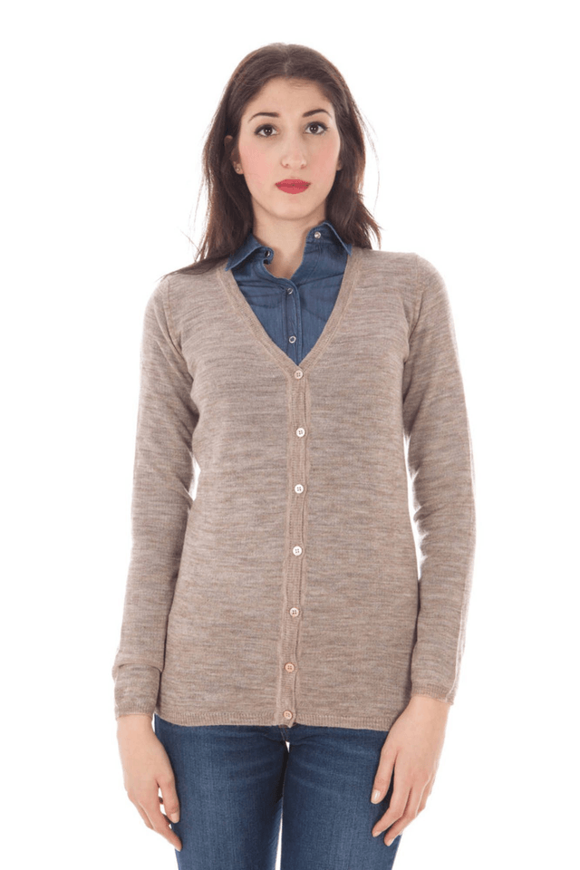 755FRED PERRY CARDIGAN DONNA BEIGE