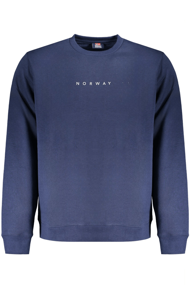 10127NORWAY 1963 FELPA SENZA ZIP UOMO BLU