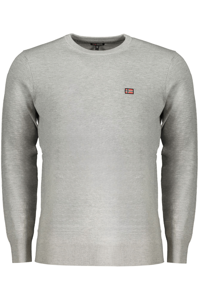 10297NORWAY 1963 MAGLIA UOMO GRIGIO
