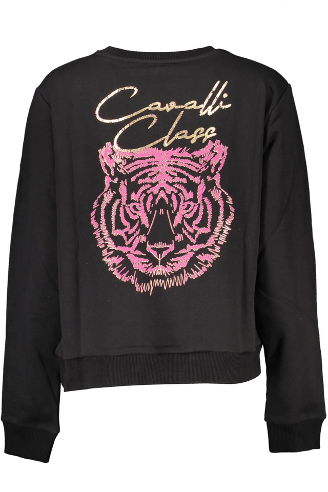 4073CAVALLI CLASS FELPA SENZA ZIP DONNA NERO