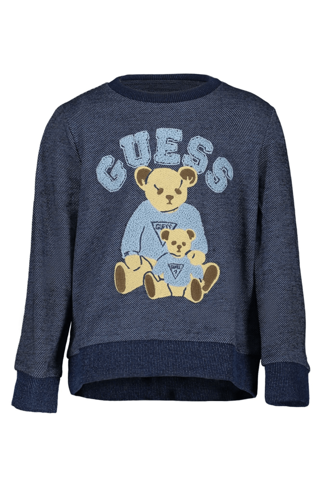 8093GUESS JEANS FELPA SENZA ZIP BAMBINO BLU