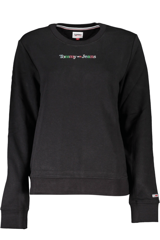 4492TOMMY HILFIGER FELPA SENZA ZIP DONNA NERO