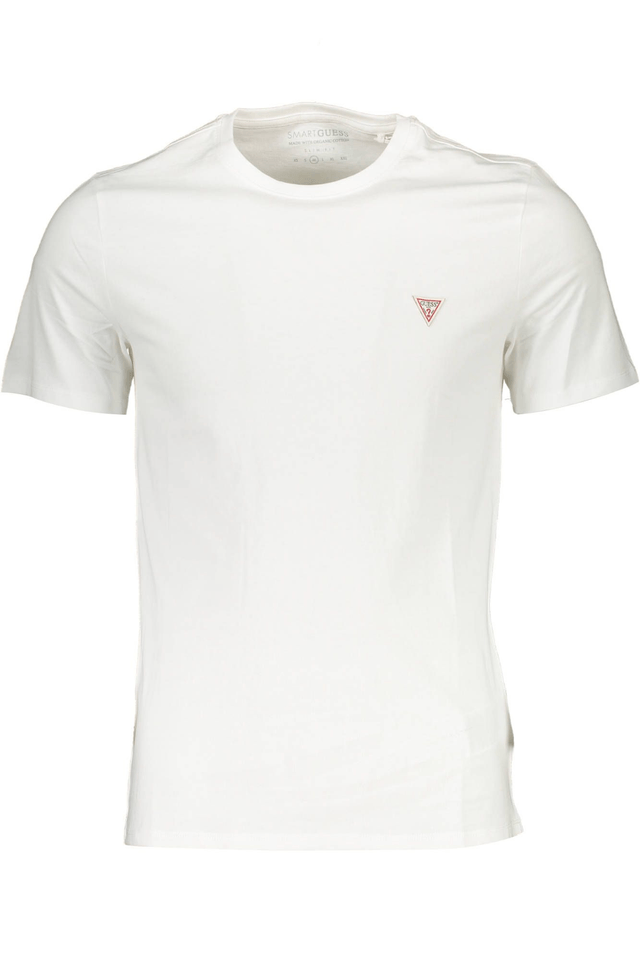 1312GUESS JEANS T-SHIRT MANICHE CORTE UOMO BIANCO