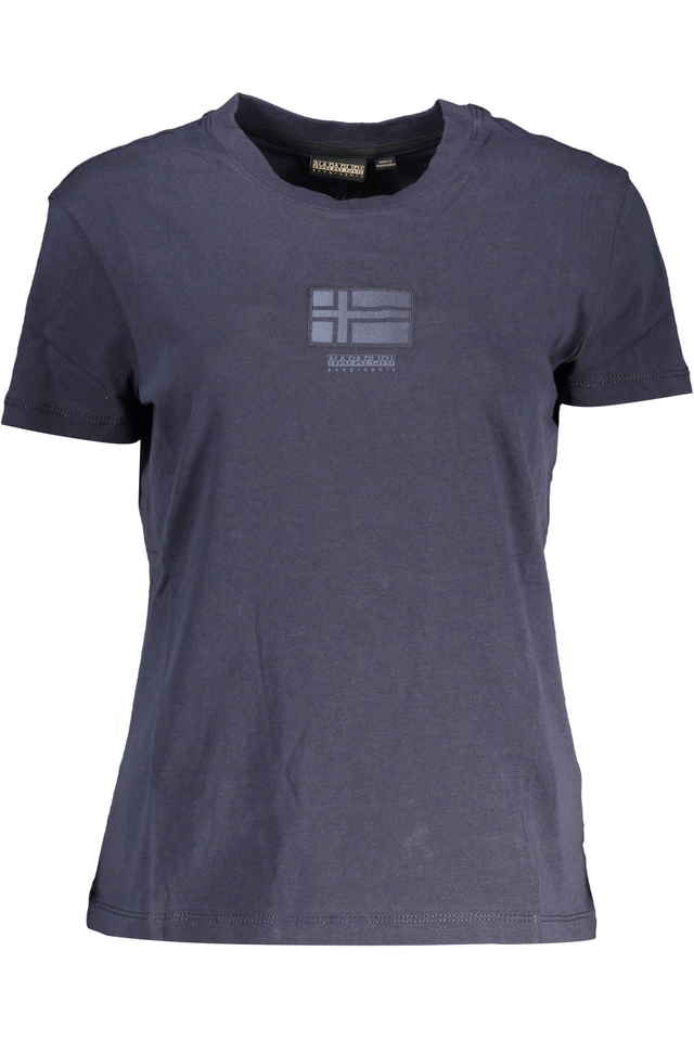 3442NAPAPIJRI T-SHIRT MANICHE CORTE DONNA BLU