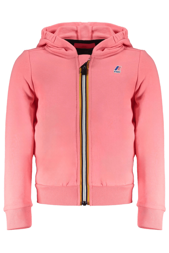 9104K-WAY FELPA CON ZIP BAMBINA ROSA