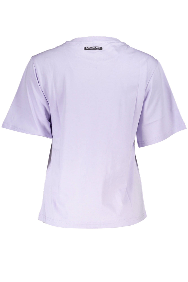 4102CAVALLI CLASS T-SHIRT MANICHE CORTE DONNA VIOLA