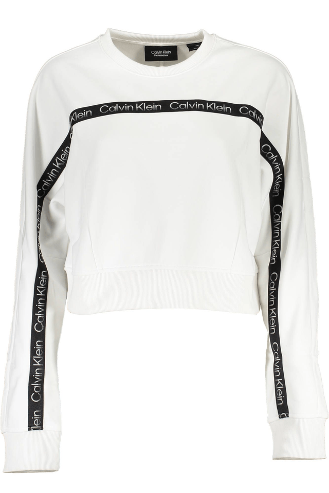 2608CALVIN KLEIN FELPA SENZA ZIP DONNA BIANCO