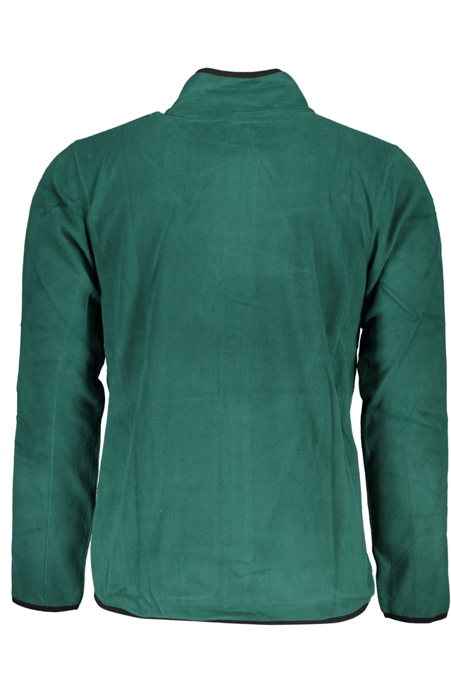 6138GIAN MARCO VENTURI FELPA CON ZIP UOMO VERDE