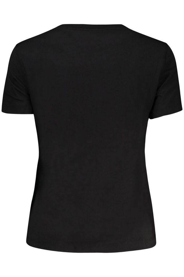 10636GUESS JEANS T-SHIRT MANICHE CORTE DONNA NERO