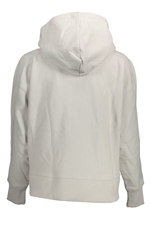 1398CALVIN KLEIN FELPA SENZA ZIP DONNA GRIGIO
