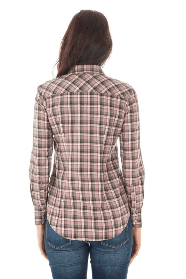 25FRED PERRY CAMICIA MANICHE LUNGHE DONNA ROSA
