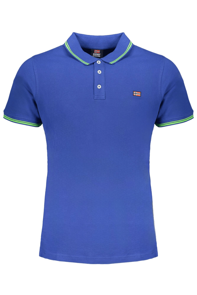 9541NORWAY 1963 POLO MANICHE CORTE UOMO BLU