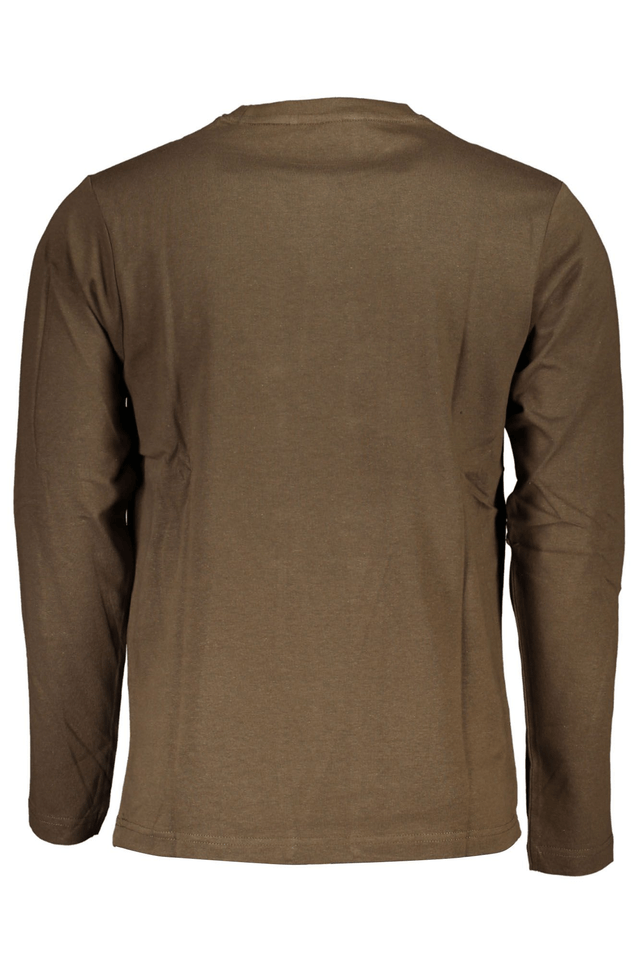 4787U.S. GRAND POLO T-SHIRT MANICHE LUNGHE UOMO MARRONE