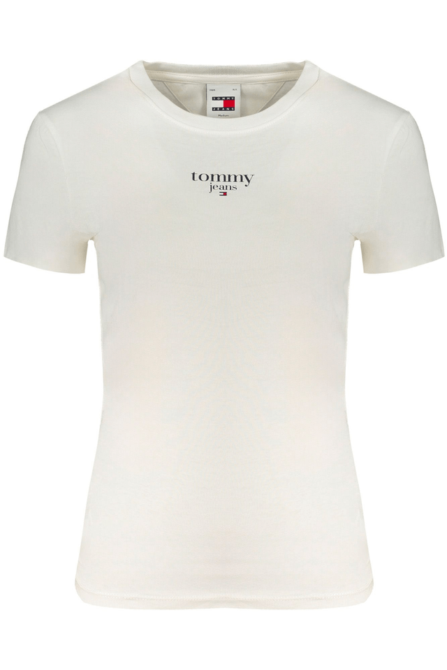 9749TOMMY HILFIGER T-SHIRT MANICHE CORTE DONNA BIANCO