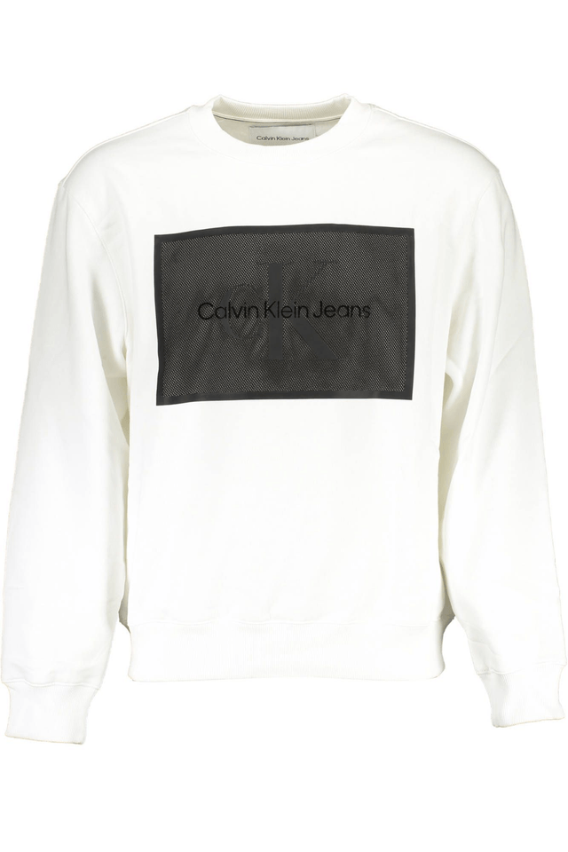 2597CALVIN KLEIN FELPA SENZA ZIP UOMO BIANCO