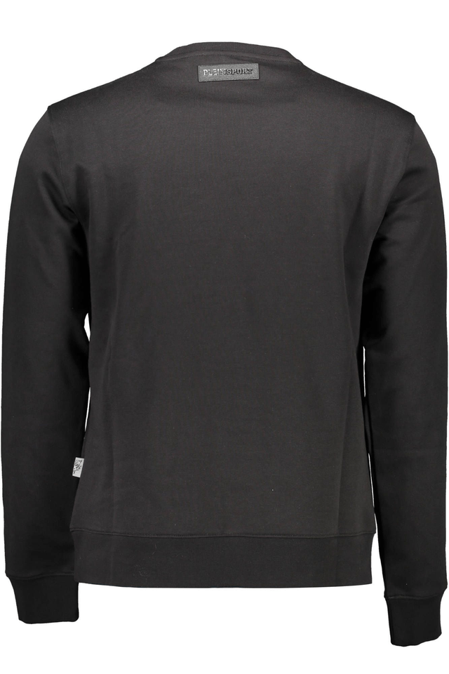 1221PLEIN SPORT FELPA SENZA ZIP UOMO NERO