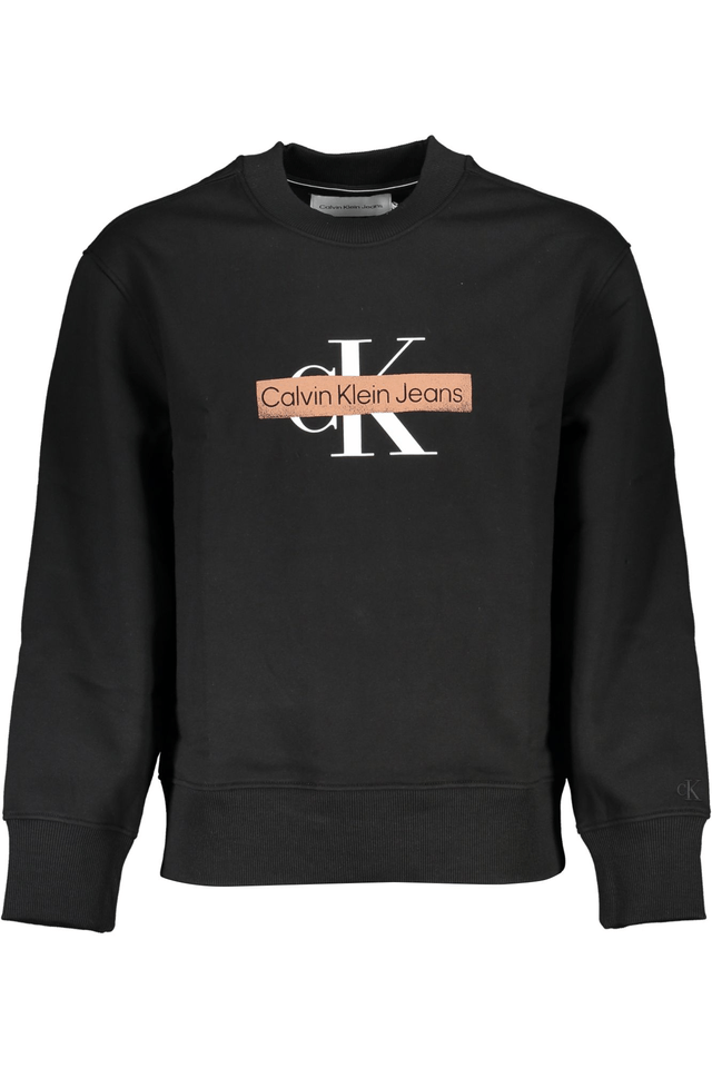 5490CALVIN KLEIN FELPA SENZA ZIP UOMO NERO