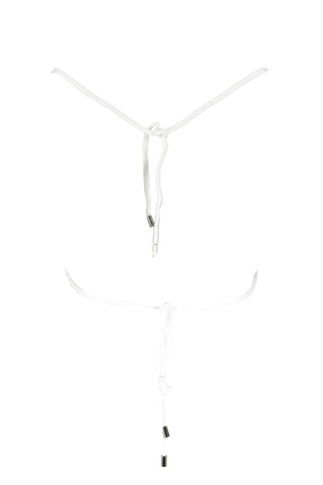 1352KARL LAGERFELD COSTUME PARTE SOPRA DONNA BIANCO