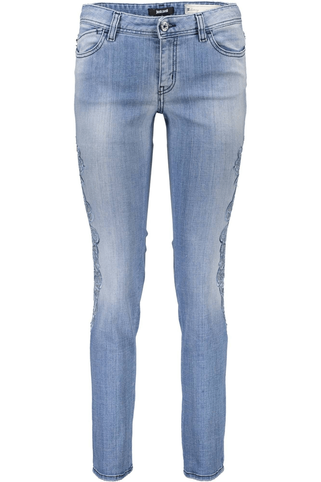 372JUST CAVALLI JEANS DENIM DONNA AZZURRO