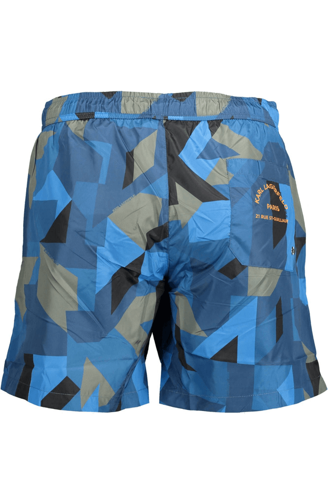 1888KARL LAGERFELD BEACHWEAR COSTUME PARTE SOTTO UOMO BLU