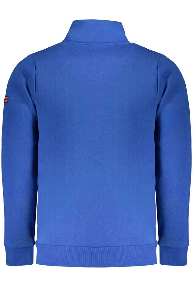 10134NORWAY 1963 FELPA CON ZIP UOMO BLU