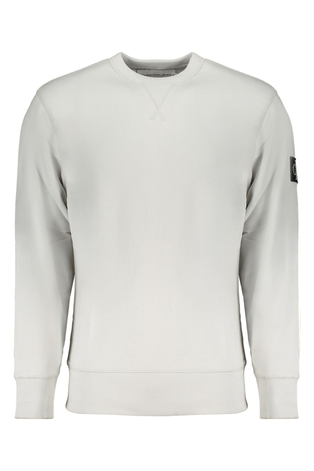 8421CALVIN KLEIN FELPA SENZA ZIP UOMO GRIGIO