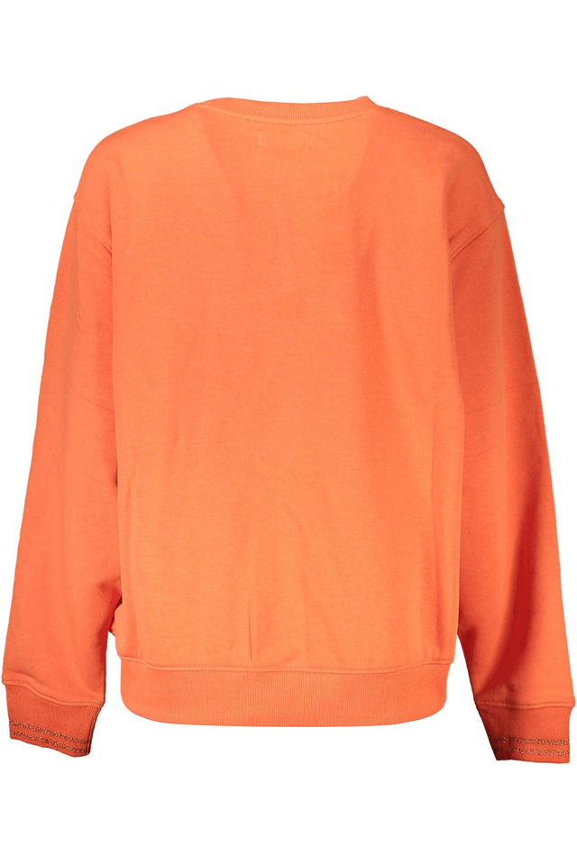 3137DESIGUAL FELPA SENZA ZIP DONNA ARANCIO