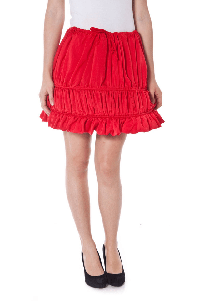 907DENNY ROSE GONNA CORTA DONNA ROSSO