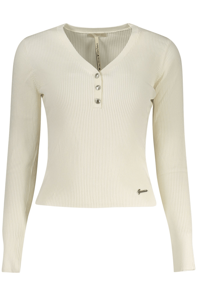 10593GUESS JEANS MAGLIA DONNA BIANCO