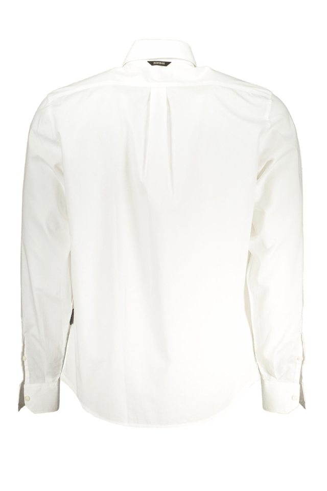 7793NAPAPIJRI CAMICIA MANICHE LUNGHE UOMO BIANCO