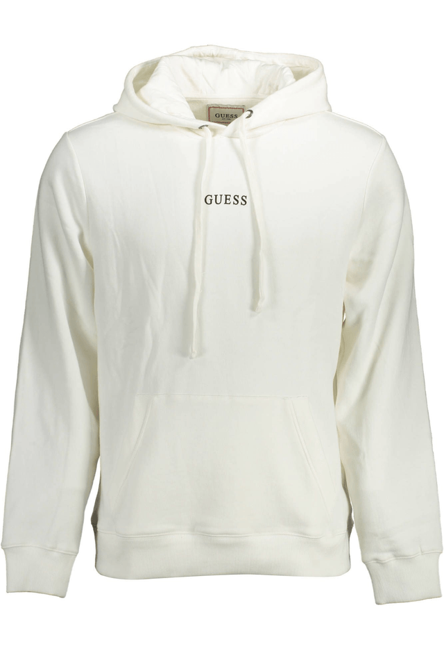 1435GUESS JEANS FELPA SENZA ZIP UOMO BIANCO