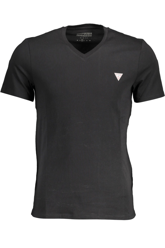 712GUESS JEANS T-SHIRT MANICHE CORTE UOMO NERO