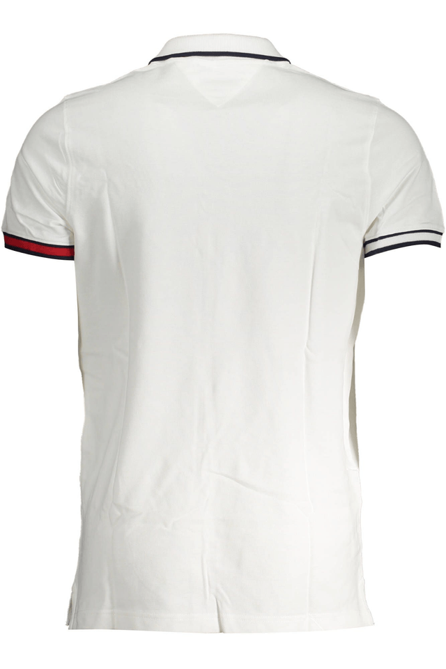 TOMMY HILFIGER POLO MANICHE CORTE UOMO BIANCO