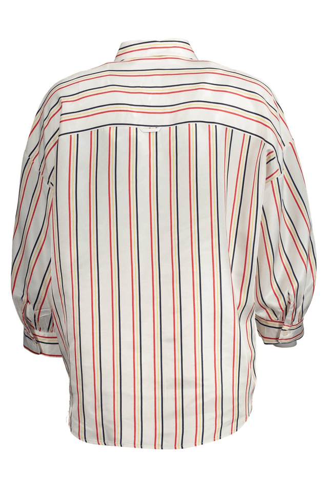 2156GANT CAMICIA MANICHE LUNGHE DONNA BIANCO