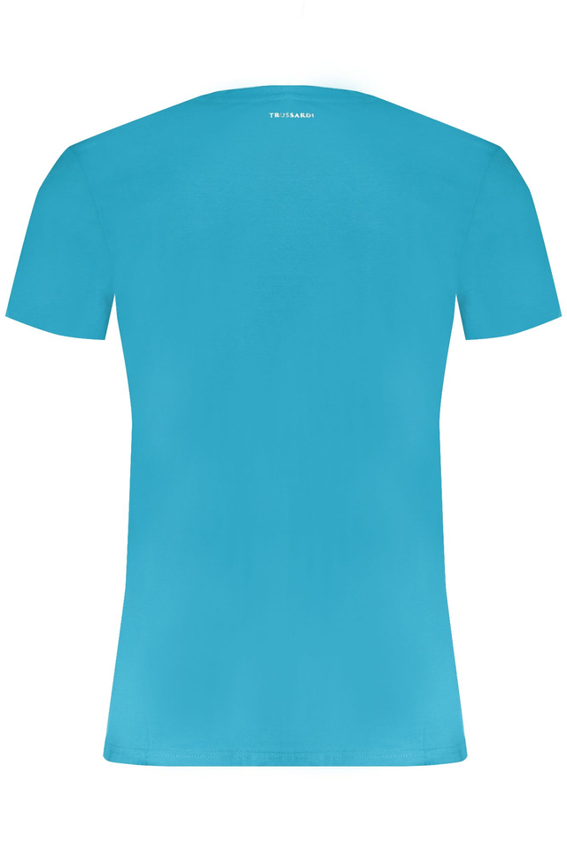 8890TRUSSARDI T-SHIRT MANICHE CORTE UOMO AZZURRO
