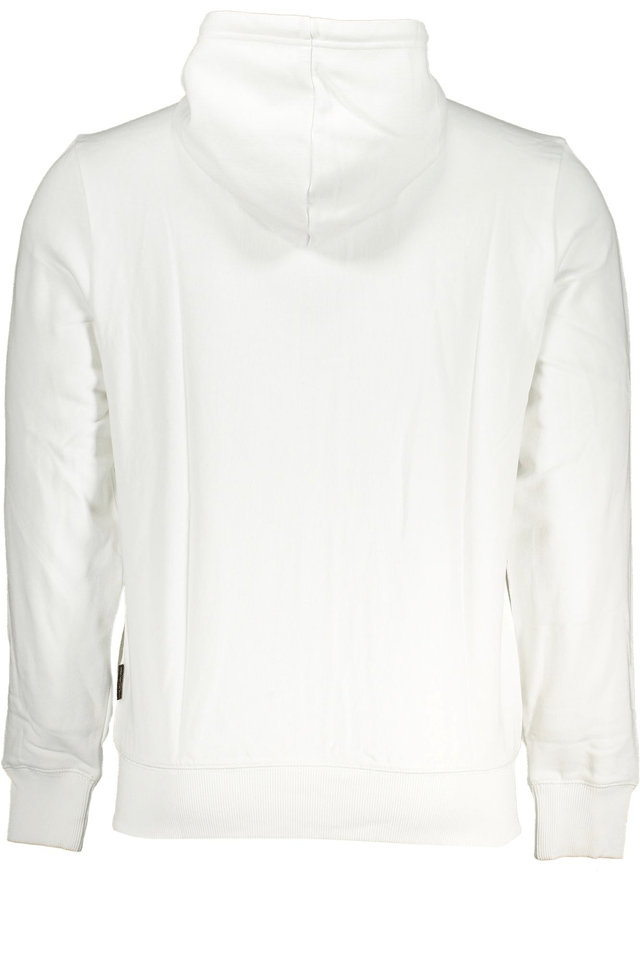 7576NAPAPIJRI FELPA CON ZIP UOMO BIANCO