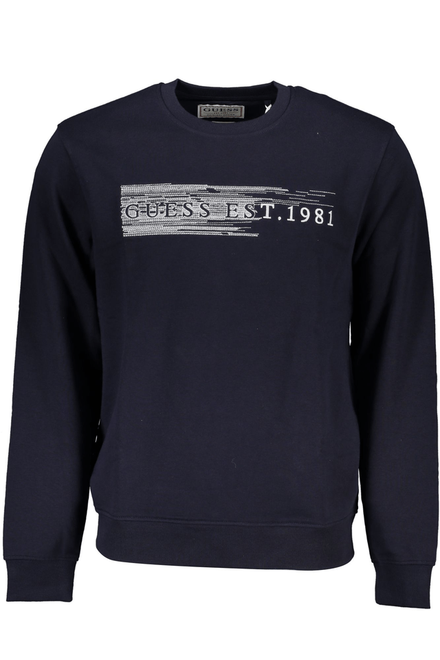 7453GUESS JEANS FELPA SENZA ZIP UOMO BLU