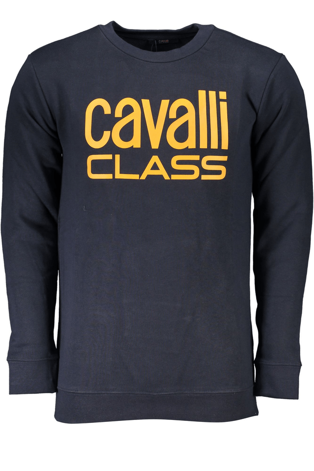 6764CAVALLI CLASS FELPA SENZA ZIP UOMO BLU