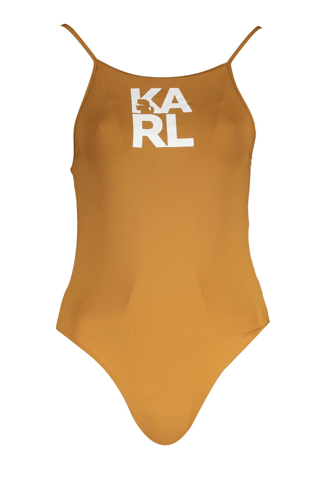 2917KARL LAGERFELD BEACHWEAR COSTUME INTERO DONNA MARRONE