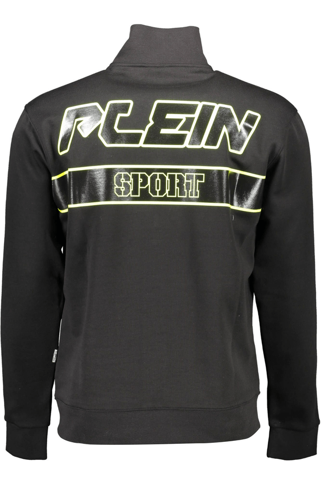 1283PLEIN SPORT FELPA CON ZIP UOMO NERO