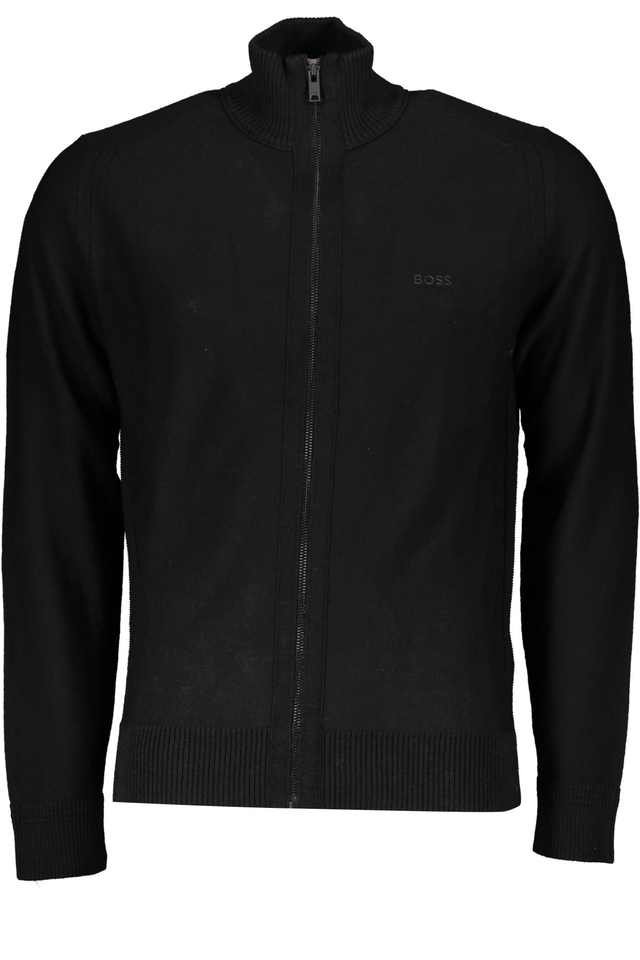 7620HUGO BOSS CARDIGAN UOMO NERO