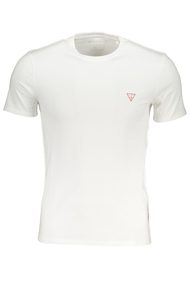 7455GUESS JEANS T-SHIRT MANICHE CORTE UOMO BIANCO